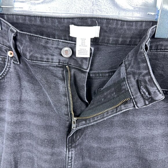 H&M Womens Ankle Skinny Jeans High Rise Five Design Pockets Womens Black Size 12 - Picture 5 of 12